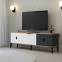 Hanah Home Neva 3501 Soporte para TV Roble, Blanco, Antracita